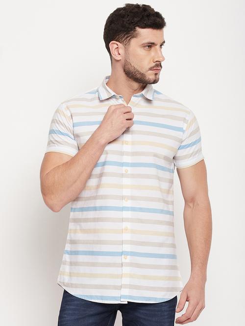 multi colored cotton casual shirt - 18801147 - Very Small Image - 1