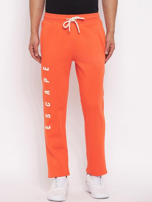 orange fleece full length track pant - 18801163 - Very Small Image - 1