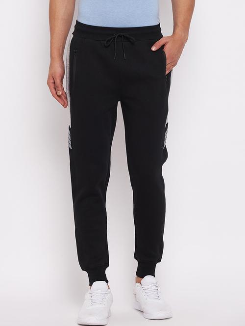 black fleece joggers track pant - 18801164 - Very Small Image - 1