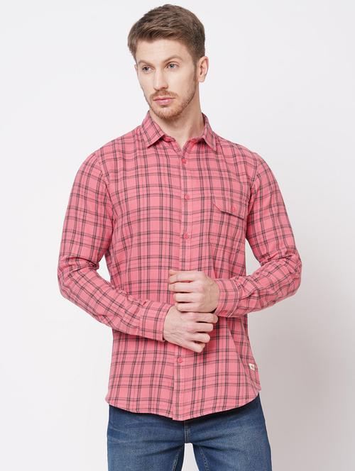 mens checks casual shirt - 18801651 - Very Small Image - 1