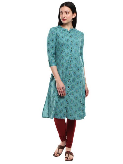women's straight kurta - 18801739 - Very Small Image - 1