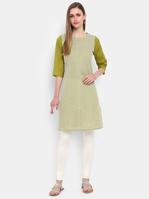 women's straight kurta - 18801746 - Very Small Image - 1