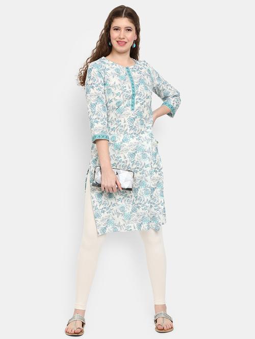 women's straight kurta - 18801824 - Very Small Image - 1