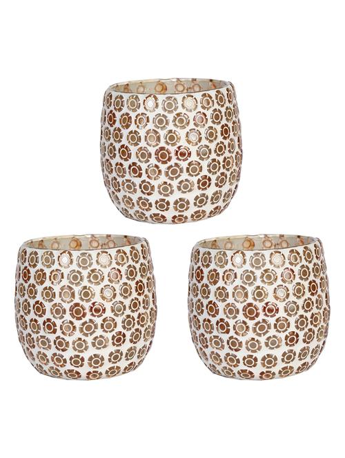 candle & tea light holder decorated with glass chips, colorful lighting effects, pack of 3 - 18802014 - Very Small Image - 1