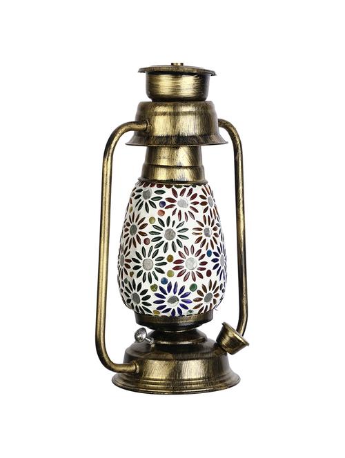 antique pendant hanging lantern lamp light with colorful glass, pack of 1 - 18802229 - Very Small Image - 1