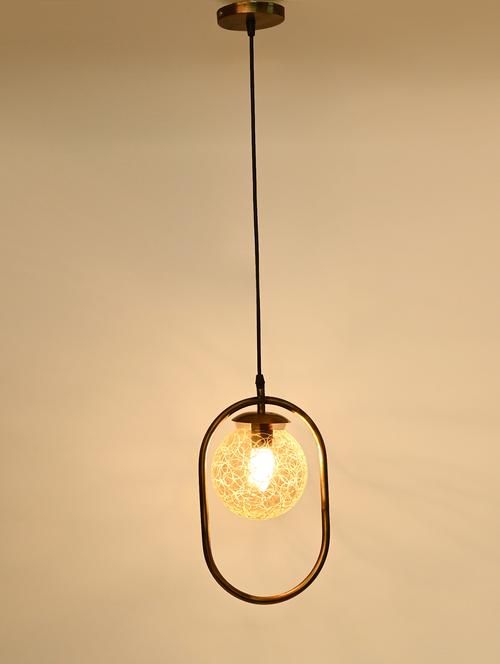 designer pendent ceiling lamp light with stylish metal fitting, white, gold, pack of 4 lamps - 18802574 - Very Small Image - 1