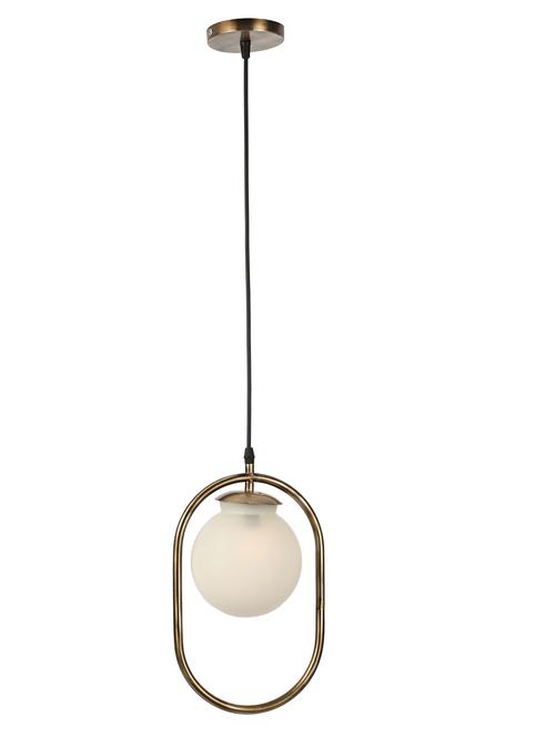 designer pendent ceiling lamp light with stylish metal fitting, white, gold - 18802578 - Very Small Image - 1