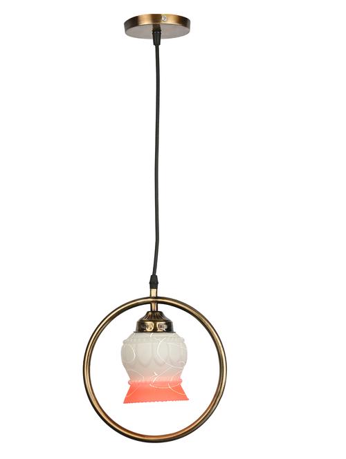 stylish round pendant ceiling lamp light for home indoor ,white, pink - 18802614 - Very Small Image - 1
