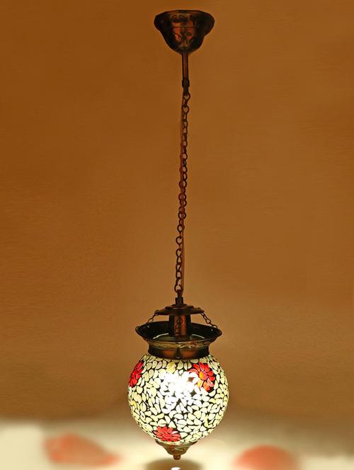 designer hanging glass mosaic pendent ceiling lamp light - 18802733 - Very Small Image - 1