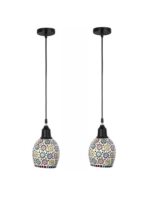 pendent hanging ceiling lamp for colorful lighting decoration, pack of 2 lamps - 18802745 - Very Small Image - 1
