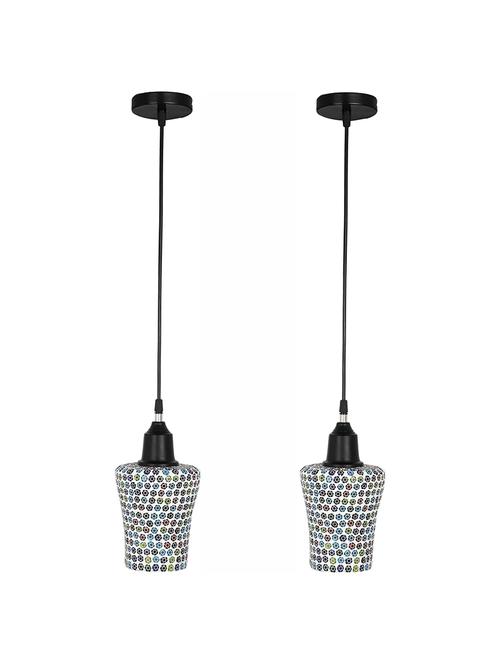 pendent hanging ceiling lamp for colorful lighting decoration, pack of 2 lamps - 18802754 - Very Small Image - 1