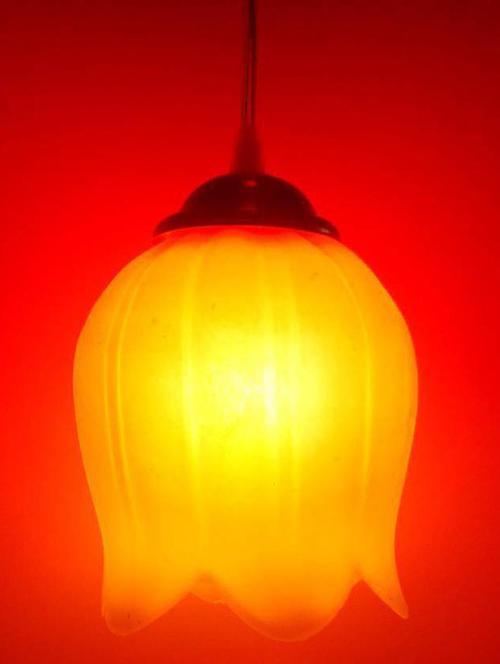 hanging pendant ceiling light lamp colorful glass shade with fitting & fixture - 18802759 - Very Small Image - 1