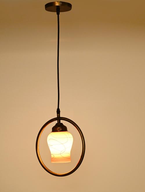 stylish round pendant ceiling lamp light for home indoor ,white, pink, pack of 4 lamps - 18802785 - Very Small Image - 1