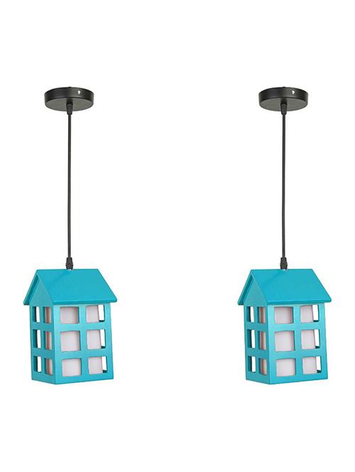 stylish colorful house design pendant hanging ceiling lamp light,wood, pack of 2 - 18802852 - Very Small Image - 1