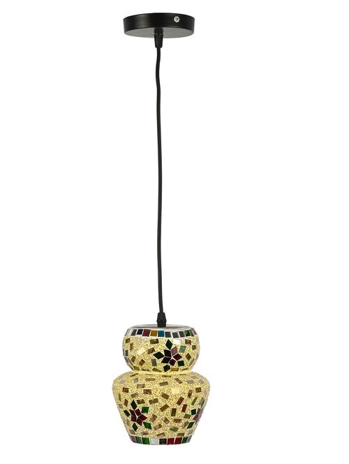 stylish mosaic hanging pendant ceiling light lamp, designer colorful lighting, pack of 2 lamps - 18802873 - Very Small Image - 1