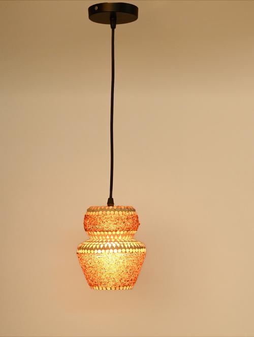 stylish mosaic hanging pendant ceiling light lamp, designer colorful lighting, pack of 4 lamps - 18802894 - Very Small Image - 1