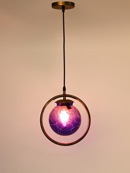 stylish round pendant ceiling lamp light for home indoor ,blue, pack of 2 lamps - 18802905 - Very Small Image - 1