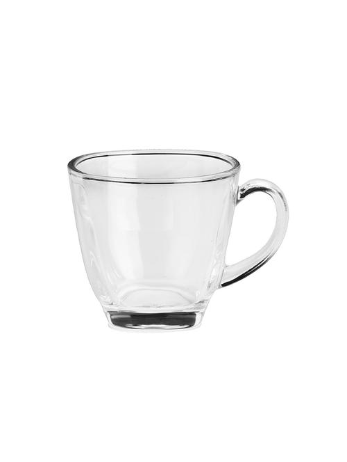designer & stylish transparent tea/coffee cup, glass, 180 ml, pack of- 1 - 18803151 - Very Small Image - 1