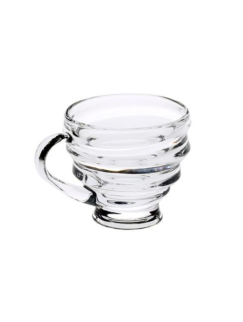 designer & stylish transparent tea/coffee cup, glass, 180 ml, pack of- 1 - 18803211 - Very Small Image - 1