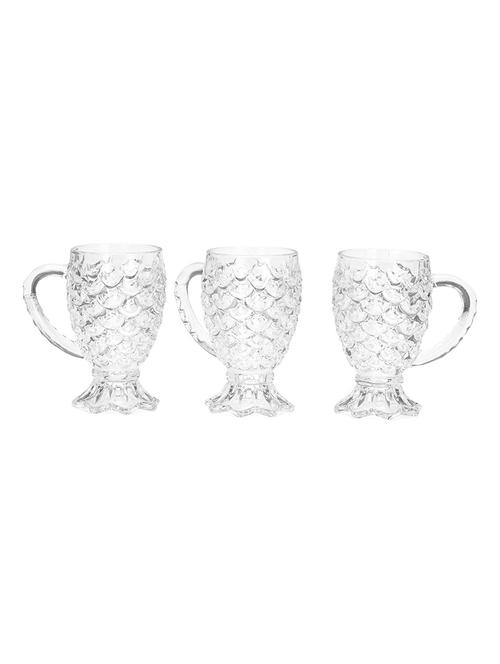 designer & stylish transparent tea/coffee cup, glass, pack of 3 - 18803367 - Very Small Image - 1