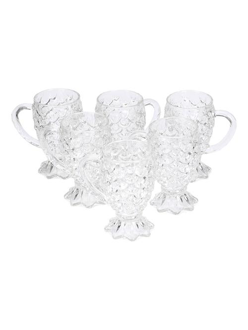 designer & stylish transparent tea/coffee cup, glass, pack of 6 - 18803368 - Very Small Image - 1