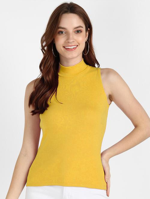 yellow cotton regular tshirt - 18803422 - Very Small Image - 1