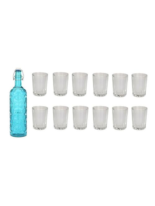 water milk serving and storing bottle and glass set - 18805391 - Very Small Image - 1