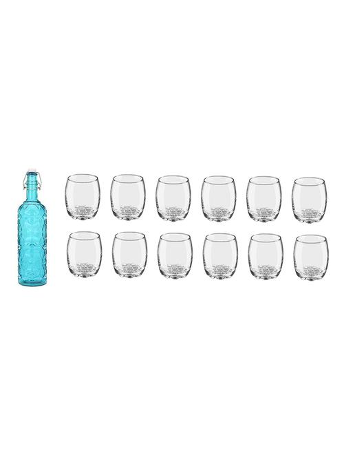 water milk serving and storing bottle and glass set - 18805392 - Very Small Image - 1