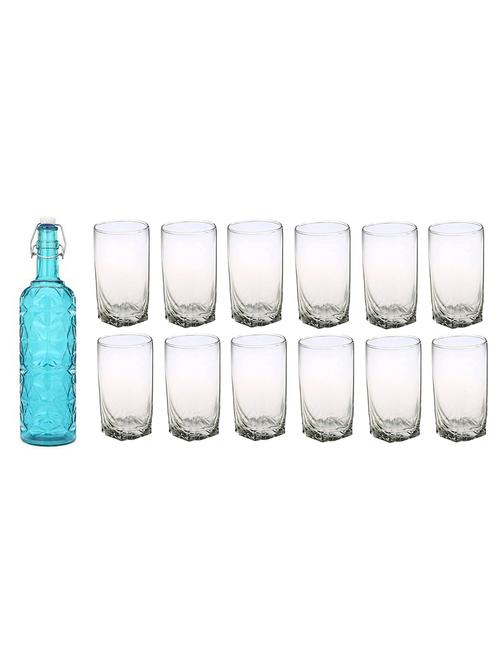 water milk serving and storing bottle and glass set - 18805407 - Very Small Image - 1