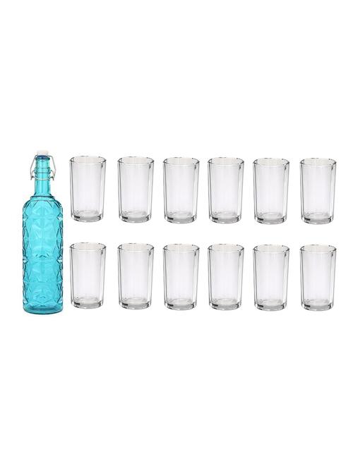 water milk serving and storing bottle and glass set - 18805457 - Very Small Image - 1