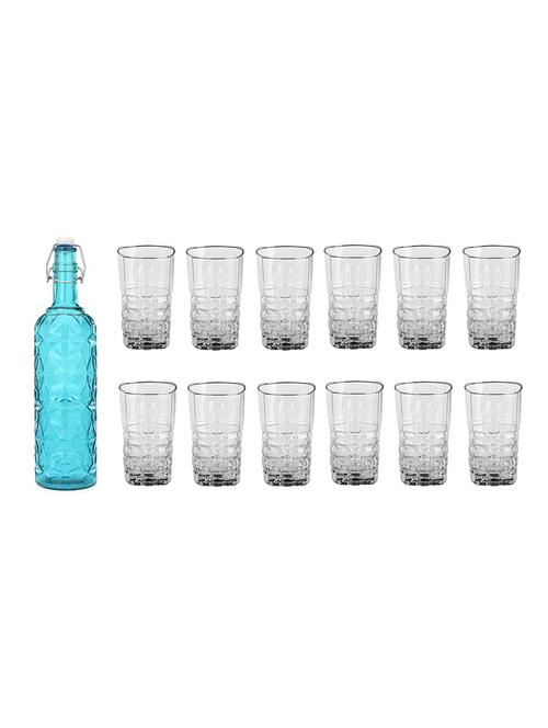 water milk serving and storing bottle and glass set - 18805469 - Very Small Image - 1