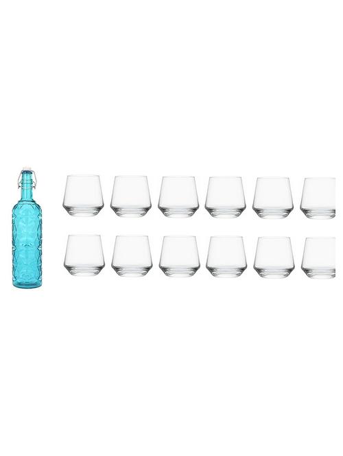 water milk serving and storing bottle and glass set - 18805479 - Very Small Image - 1