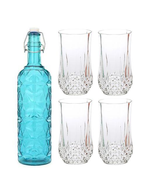 water milk serving and storing bottle and glass set - 18805531 - Very Small Image - 1