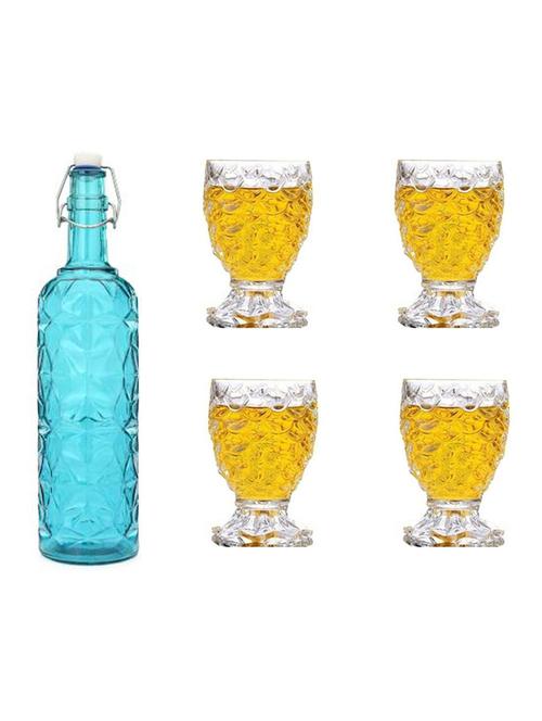 water milk serving and storing bottle and glass set - 18805542 - Very Small Image - 1