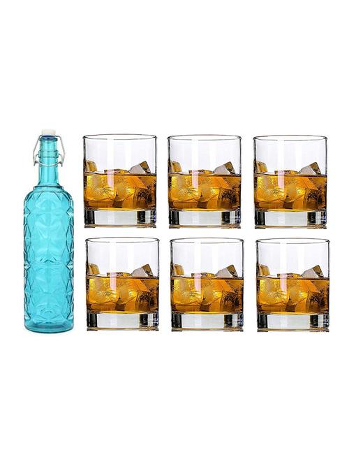 water milk serving and storing bottle and glass set - 18805596 - Very Small Image - 1