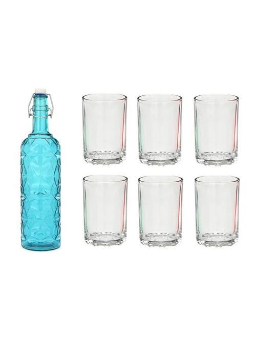 water milk serving and storing bottle and glass set - 18805609 - Very Small Image - 1