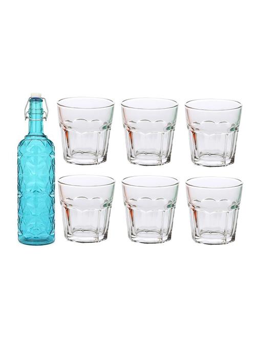 water milk serving and storing bottle and glass set - 18805615 - Very Small Image - 1