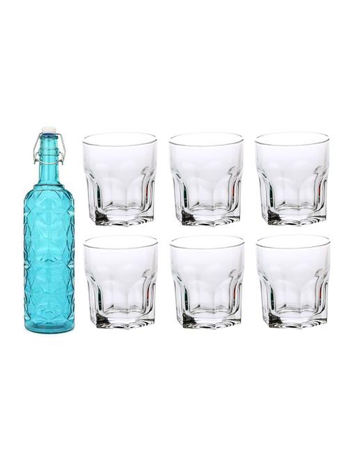 water milk serving and storing bottle and glass set - 18805629 - Very Small Image - 1