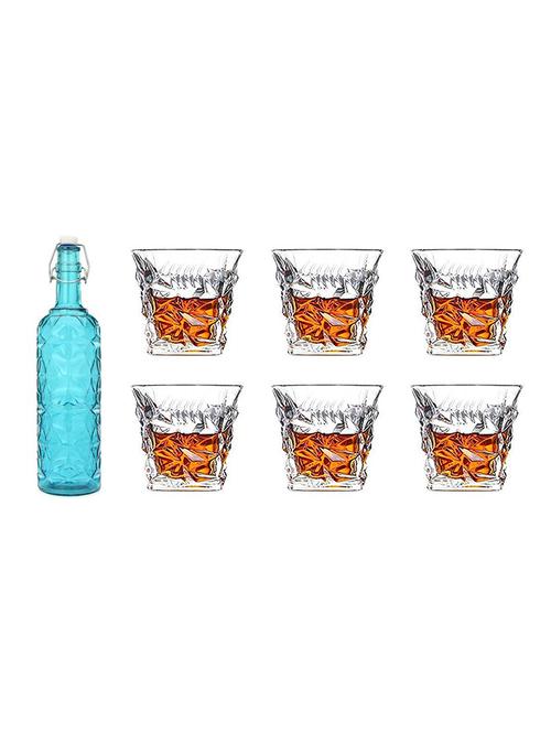 water milk serving and storing bottle and glass set - 18805659 - Very Small Image - 1