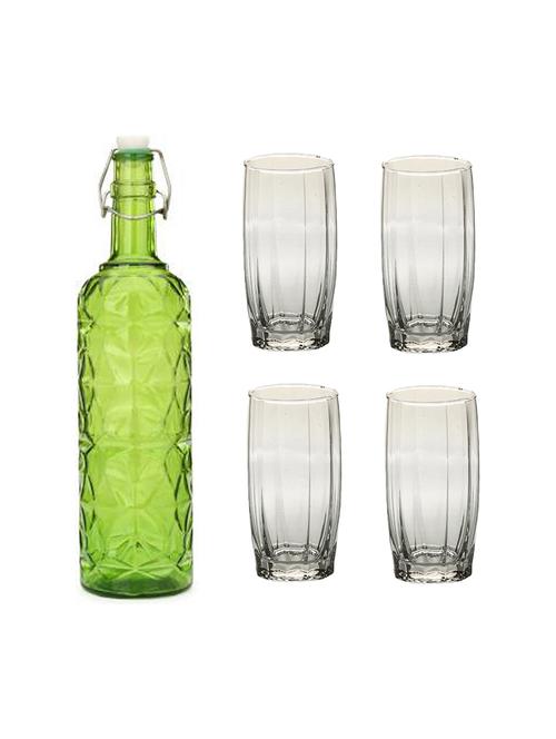 water milk serving and storing bottle and glass set - 18805806 - Very Small Image - 1