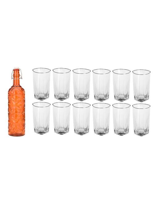 water milk serving and storing bottle and glass set- a442 - 18805899 - Very Small Image - 1