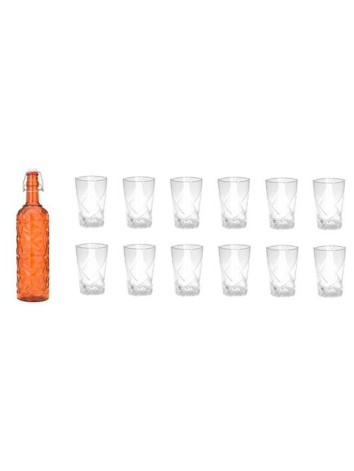 water milk serving and storing bottle and glass set - 18805943 - Very Small Image - 1