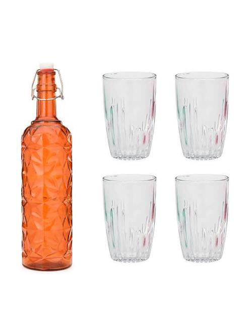 water milk serving and storing bottle and glass set- a510 - 18805964 - Very Small Image - 1