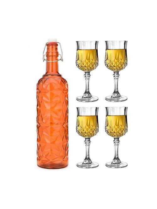 water milk serving and storing bottle and glass set- a529 - 18805983 - Very Small Image - 1