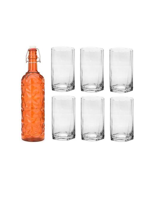 water milk serving and storing bottle and glass set- a575 - 18806027 - Very Small Image - 1