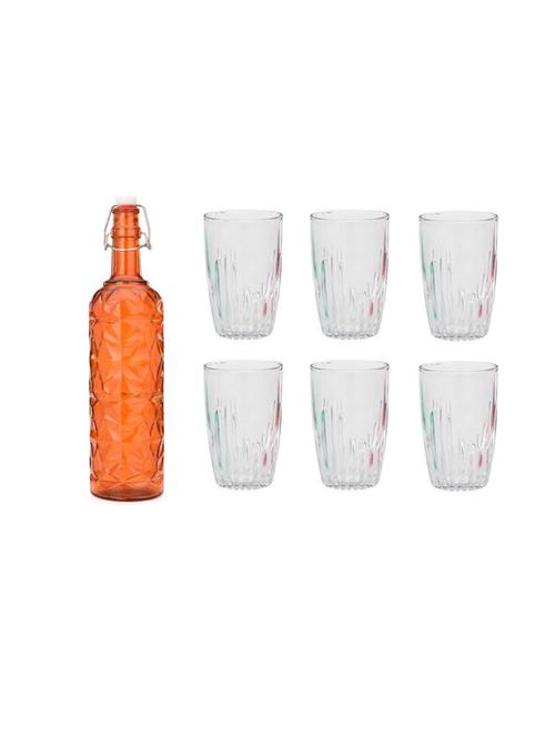 water milk serving and storing bottle and glass set- a580 - 18806032 - Very Small Image - 1