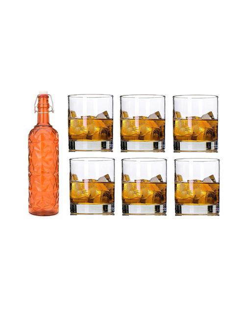 water milk serving and storing bottle and glass set- a582 - 18806034 - Very Small Image - 1
