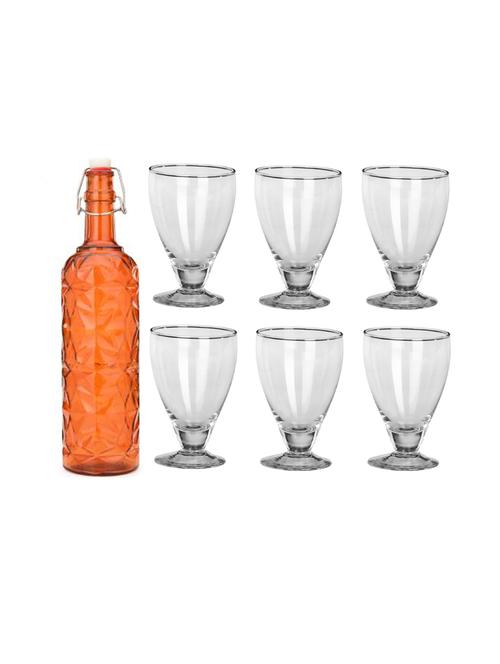 water milk serving and storing bottle and glass set- a594 - 18806046 - Very Small Image - 1