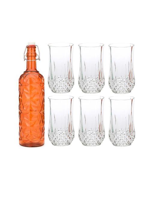 water milk serving and storing bottle and glass set- a602 - 18806054 - Very Small Image - 1