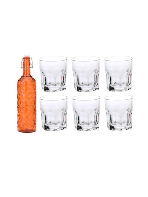 water milk serving and storing bottle and glass set- a606 - 18806058 - Very Small Image - 1